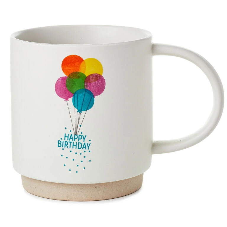 Hallmark Birthday Balloons Mug, 16 Oz. 3 Hallmark Birthday Balloons Mug, 16 Oz.