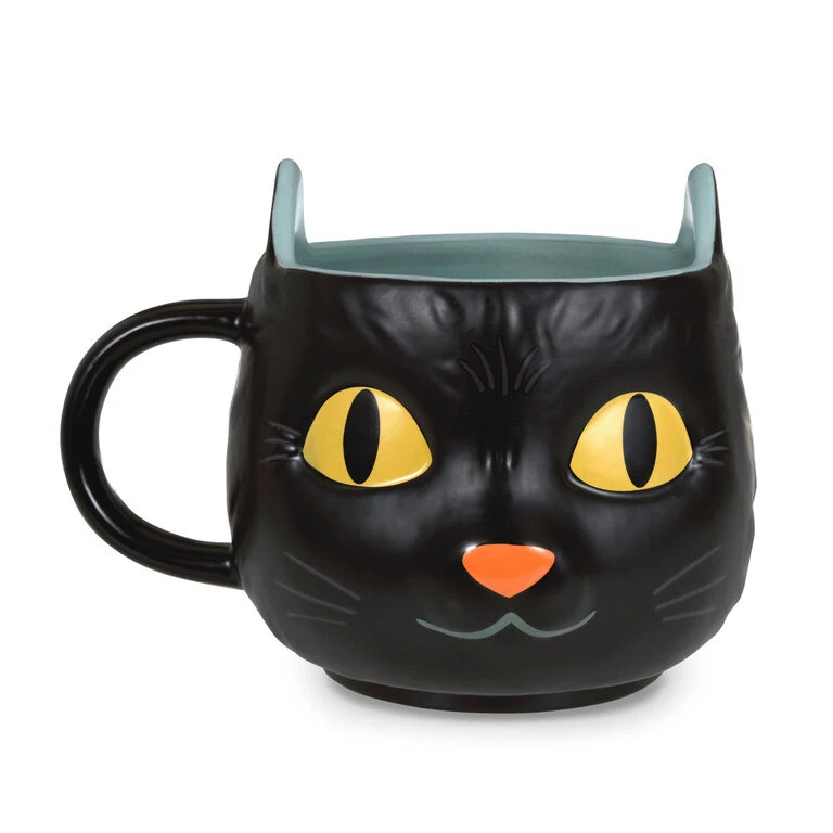 Hallmark Black Cat Glow-in-the-Dark Mug, 22 Oz. 3 Hallmark Black Cat Glow-in-the-Dark Mug, 22 Oz.