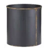 Black Recycled Iron And Brass Crock -Hallmark Black Recycled Iron and Brass Crock G5762 01