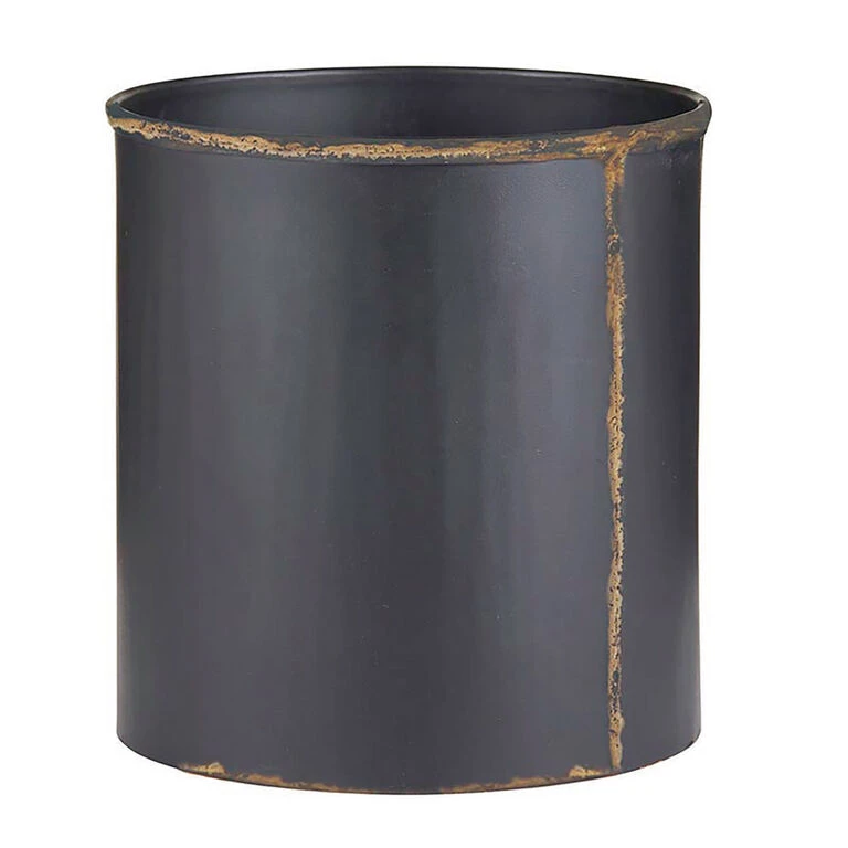Black Recycled Iron And Brass Crock 3 Black Recycled Iron And Brass Crock