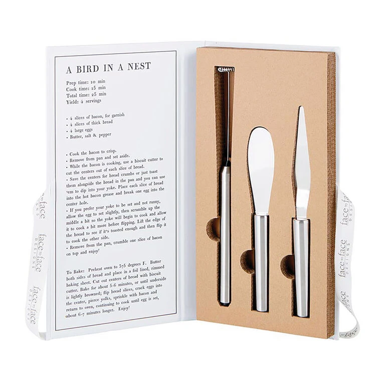 Breakfast Tools In Cardboard Book Box, Set Of 3 5 Breakfast Tools In Cardboard Book Box, Set Of 3 - Image 3