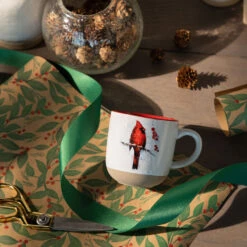 Cardinal And Holly Mug And Matching Card 9 Cardinal And Holly Mug And Matching Card -Hallmark Cardinal Mug on Holly Branch With Card 2020220253 04