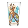 Lolita Cheers And Beers Handpainted Pint Glass, 16 Oz. -Hallmark Clinking Beer Bottles Handpainted Pint Glass 6011648 01