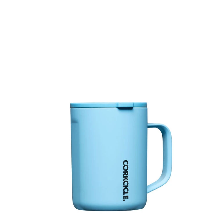 Corkcicle Santorini Blue Stainless Steel Coffee Mug, 16 Oz. 4 Corkcicle Santorini Blue Stainless Steel Coffee Mug, 16 Oz. - Image 2