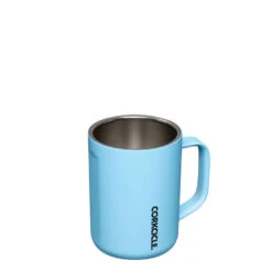 Corkcicle Santorini Blue Stainless Steel Coffee Mug, 16 Oz. 7 Corkcicle Santorini Blue Stainless Steel Coffee Mug, 16 Oz. -Hallmark Corkcicle Aqua Blue Stainless Steel Mug With Lid 2516SAN 03