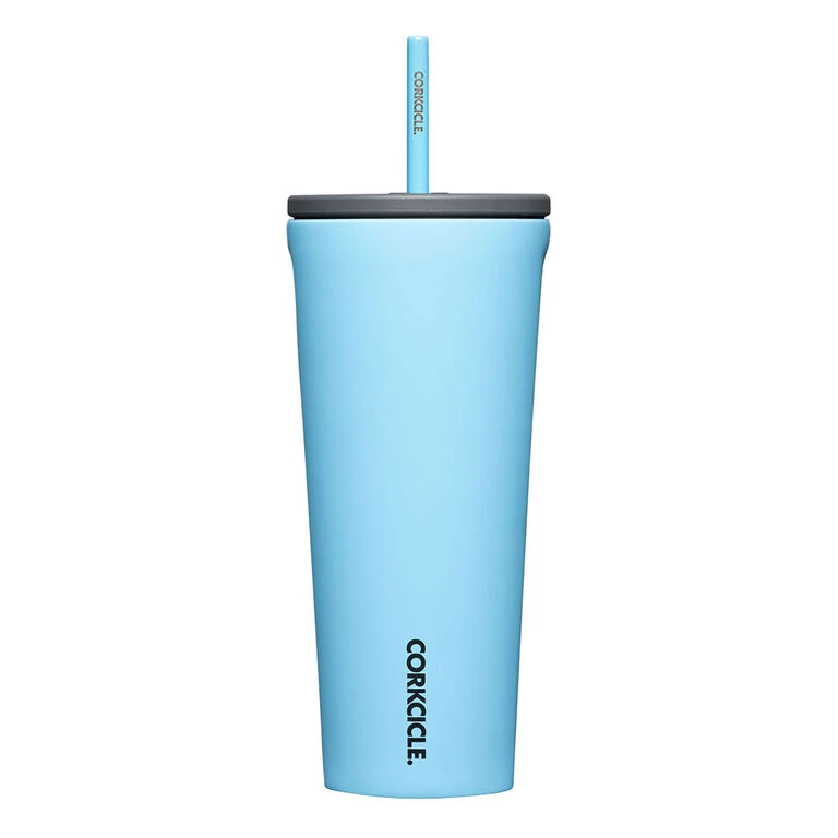 Corkcicle Santorini Aqua Stainless Steel Tumbler, 24oz. 3 Corkcicle Santorini Aqua Stainless Steel Tumbler, 24oz.