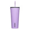 Corkcicle Sun-Soaked Lilac Stainless Steel Tumbler, 24oz. 2 Corkcicle Sun-Soaked Lilac Stainless Steel Tumbler, 24oz. -Hallmark Corkcicle Lilac Tumbler With Lid and Straw 2224SSL 01