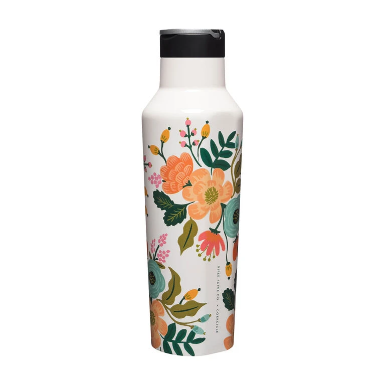 Corkcicle Rifle Paper Co. Stainless Steel Lively Floral Sport Canteen, 20 Oz. 3 Corkcicle Rifle Paper Co. Stainless Steel Lively Floral Sport Canteen, 20 Oz.