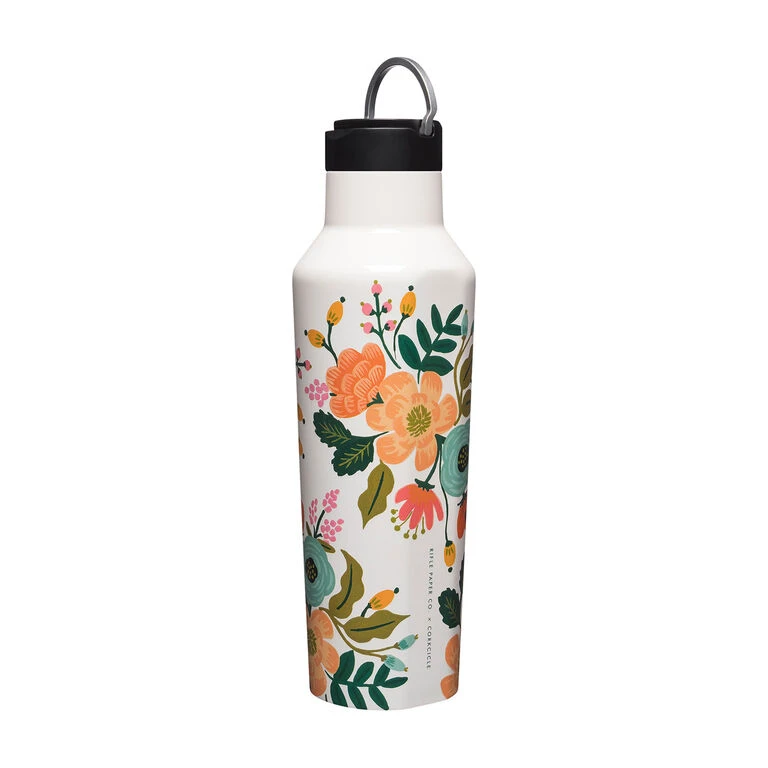 Corkcicle Rifle Paper Co. Stainless Steel Lively Floral Sport Canteen, 20 Oz. 4 Corkcicle Rifle Paper Co. Stainless Steel Lively Floral Sport Canteen, 20 Oz. - Image 2