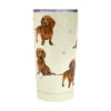 E&S Pets Dachshund Stainless Steel Tumbler, 20 Oz. -Hallmark Dachshunds on Cream Stainless Steel Tumbler 11513 01