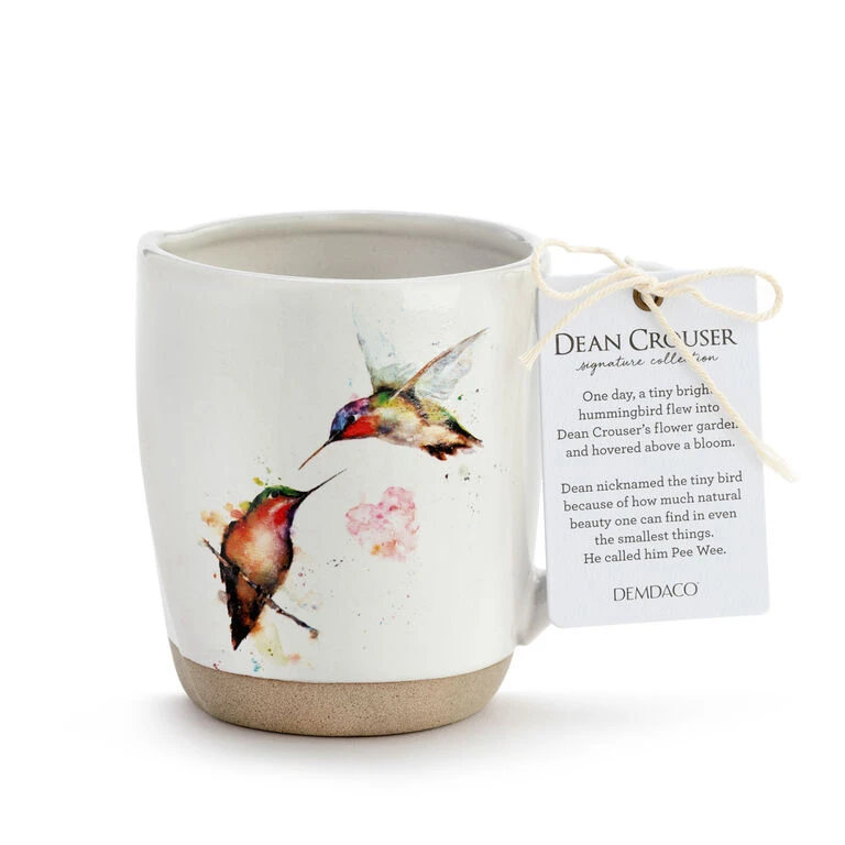 Demdaco Watercolor Hummingbirds Mug, 14 Oz. 4 Demdaco Watercolor Hummingbirds Mug, 14 Oz. - Image 2