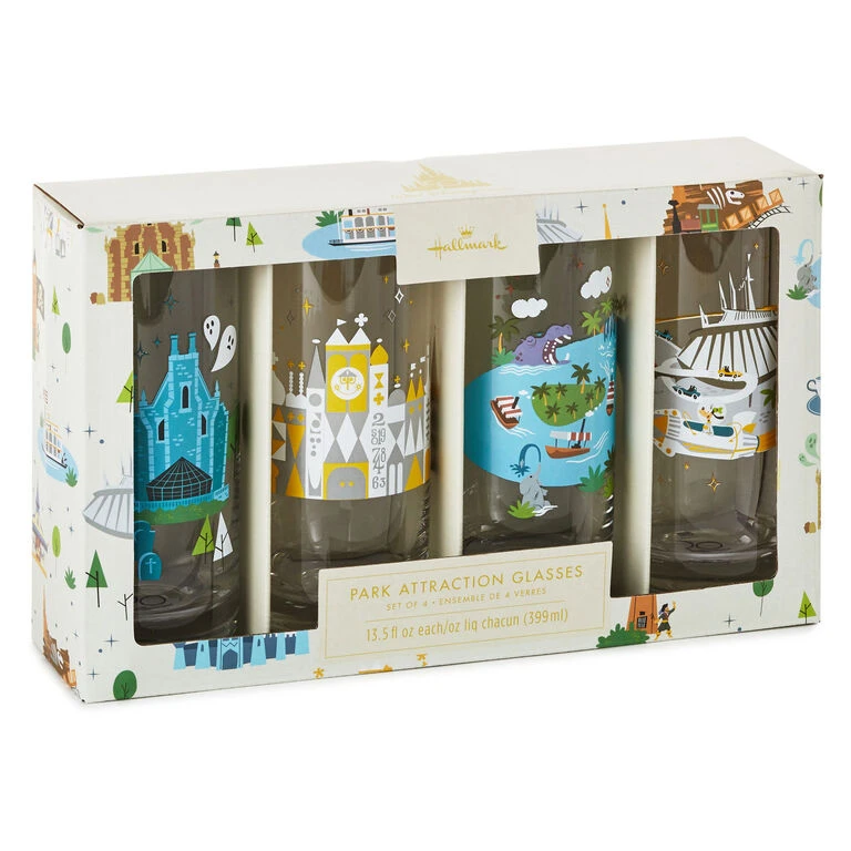 Hallmark Walt Disney World 50th Anniversary Park Attractions Glasses, Set Of 4 4 Hallmark Walt Disney World 50th Anniversary Park Attractions Glasses, Set Of 4 - Image 2