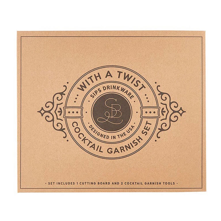 Garnish Tools In Cardboard Book Box, Set Of 3 4 Garnish Tools In Cardboard Book Box, Set Of 3 - Image 2