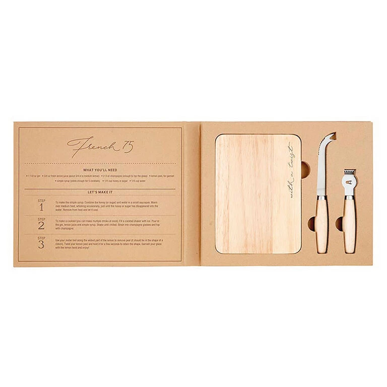 Garnish Tools In Cardboard Book Box, Set Of 3 5 Garnish Tools In Cardboard Book Box, Set Of 3 - Image 3