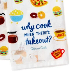 Hallmark Gilmore Girls Why Cook Tea Towel 8 Hallmark Gilmore Girls Why Cook Tea Towel -Hallmark Gilmore Girls Why Cook Kitchen Towel 1PCL1009 03