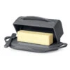 Gray Butterie Flip-Top Butter Dish 1 Gray Butterie Flip-Top Butter Dish -Hallmark Gray Plastic FlipTop Butter Dish With Knife BTRGRY1010 01