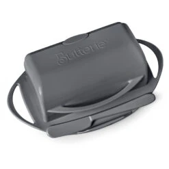 Gray Butterie Flip-Top Butter Dish -Hallmark Gray Plastic FlipTop Butter Dish With Knife BTRGRY1010 03
