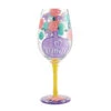 Lolita I (Heart) Mom Handpainted Wine Glass, 15 Oz. 2 Lolita I (Heart) Mom Handpainted Wine Glass, 15 Oz. -Hallmark I Heart Mom Handpainted Wine Glass 6012485 01