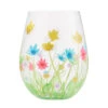 Lolita Field Of Dreams Handpainted Stemless Wine Glass, 20 Oz. 2 Lolita Field Of Dreams Handpainted Stemless Wine Glass, 20 Oz. -Hallmark Lolita Field of Dreams Stemless Floral Wine Glass 6010896 01
