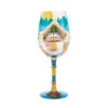 Lolita Glamping Handpainted Wine Glass, 15 Oz. 2 Lolita Glamping Handpainted Wine Glass, 15 Oz. -Hallmark Lolita Glamping Camping Wine Glass 6010893 01