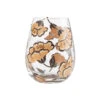 Enesco Lolita Jungle Beauty Handpainted Stemless Wine Glass, 20 Oz.