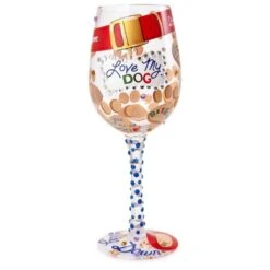 Enesco Lolita® Love My Dog Handpainted Wine Glass, 15 Oz.