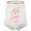 Hallmark Make My Rosé Geometric Stemless Wine Glass, 19 Oz. 1 Hallmark Make My Rosé Geometric Stemless Wine Glass, 19 Oz. -Hallmark Make My Ros Geometric Stemless Wine Glass 1BRW3240 01