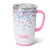 Swig Confetti Stainless Steel Travel Mug, 18 Oz. 2 Swig Confetti Stainless Steel Travel Mug, 18 Oz. -Hallmark Mini Dots on White Insulated Slim Travel Mug S102C18CN 01