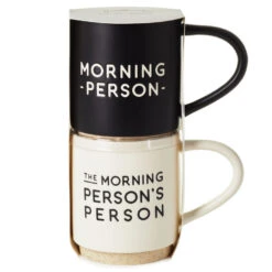 Hallmark Morning Person Stacking Mugs, Set Of 2 7 Hallmark Morning Person Stacking Mugs, Set Of 2 -Hallmark Morning Person Stacking Mugs 1SNN1068 03