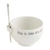 Mud Pie Dip Bowl And Spreader, Set Of 2 1 Mud Pie Dip Bowl And Spreader, Set Of 2 -Hallmark Mud Pie Dip Bowl and Spreader Set 48500084H 01