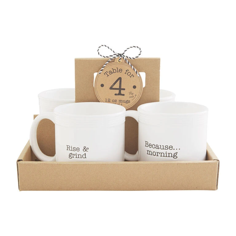 Mud Pie Funny Mugs, Set Of 4 4 Mud Pie Funny Mugs, Set Of 4 - Image 2