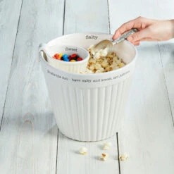 Hallmark -Hallmark Mud Pie Popcorn and Candy Ceramic Bowl Set 46000238 02