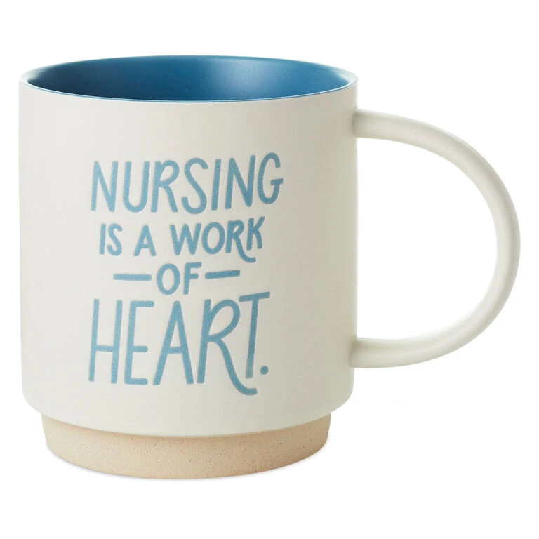 Hallmark Nursing Is A Work Of Heart Mug, 16 Oz. 3 Hallmark Nursing Is A Work Of Heart Mug, 16 Oz.