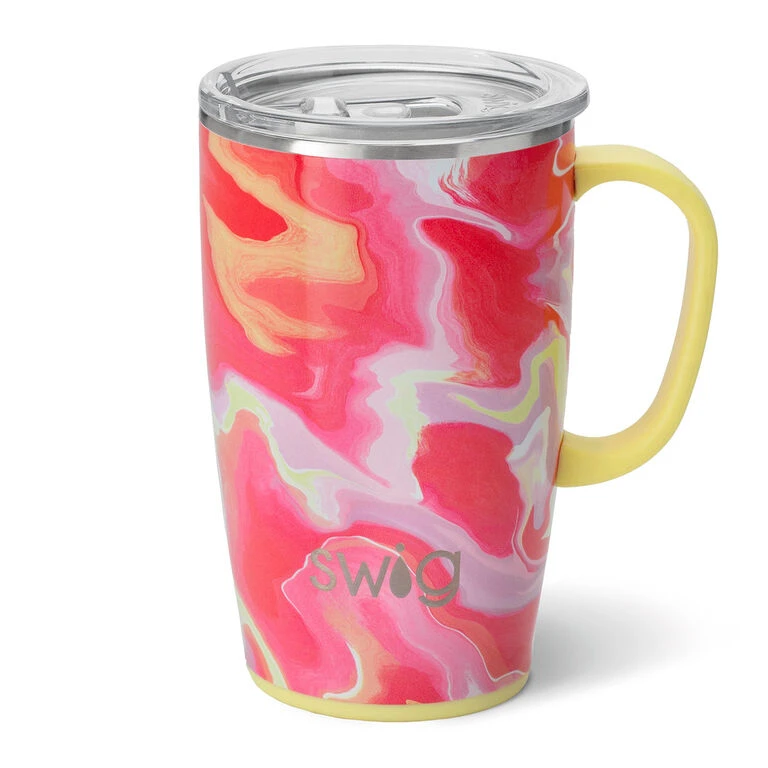 Swig Pink Lemonade Stainless Steel Travel Mug, 18 Oz. 3 Swig Pink Lemonade Stainless Steel Travel Mug, 18 Oz.