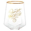 Hallmark Pinot Problem Geometric Stemless Wine Glass, 19 Oz. -Hallmark Pinot Problem Geometric Stemless Wine Glass 1BRW3239 01