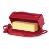 Red Butterie Flip-Top Butter Dish 1 Red Butterie Flip-Top Butter Dish -Hallmark Red Plastic FlipTop Butter Dish With Knife BTRRED1003 01
