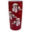 E&S Pets Shih Tzu Stainless Steel Tumbler, 20 Oz. 1 E&S Pets Shih Tzu Stainless Steel Tumbler, 20 Oz. -Hallmark Shih Tzu on Dark Red Stainless Steel Tumbler 11587 01