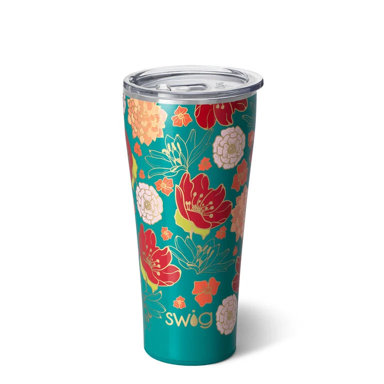 Swig Fire Poppy Stainless Steel Tumbler, 32 Oz. 3 Swig Fire Poppy Stainless Steel Tumbler, 32 Oz.