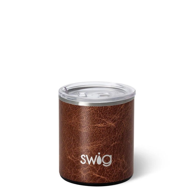 Swig Leather Lowball Tumbler, 12 Oz. 3 Swig Leather Lowball Tumbler, 12 Oz.