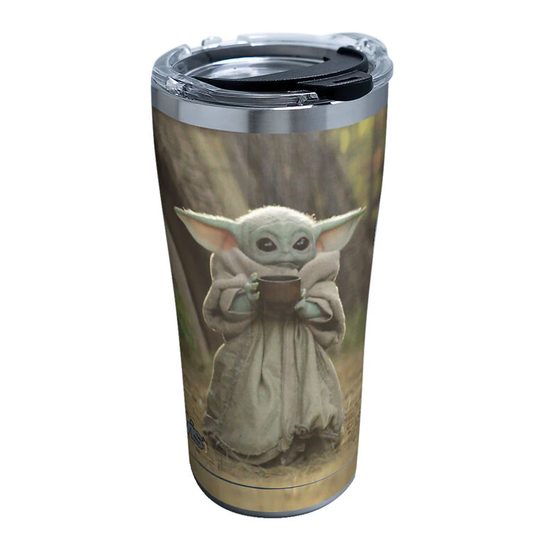 Tervis Star Wars: The Mandalorian The Child Sipping Soup Stainless Steel Tumbler, 20 Oz. 3 Tervis Star Wars: The Mandalorian The Child Sipping Soup Stainless Steel Tumbler, 20 Oz.