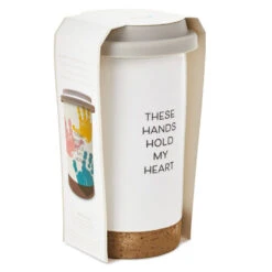 Hallmark These Hands Hold My Heart Ceramic Travel Mug, 12.5 Oz. 11 Hallmark These Hands Hold My Heart Ceramic Travel Mug, 12.5 Oz. -Hallmark These Hands Hold My Heart Travel Mug With Paints 1BBY4852 05