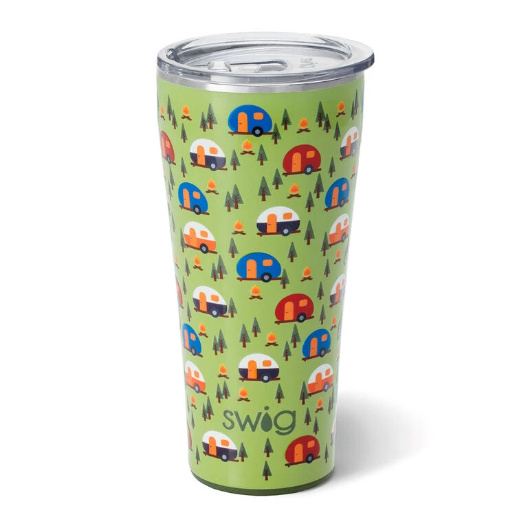 Swig Happy Camper Stainless Steel Tumbler, 32 Oz. 3 Swig Happy Camper Stainless Steel Tumbler, 32 Oz.