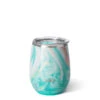 Swig Wanderlust Stainless Steel Stemless Wine Glass, 14 Oz. 2 Swig Wanderlust Stainless Steel Stemless Wine Glass, 14 Oz. -Hallmark TurquoiseGold Marble Insulated Wine Cup With Lid S102C14WL 01