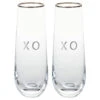 Hallmark XO Stemless Champagne Flutes, Set Of 2 1 Hallmark XO Stemless Champagne Flutes, Set Of 2 -Hallmark XO Stemless Champagne Flutes Set 1ERL1188 01