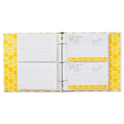 Hallmark Yellow Honeycomb Recipe Organizer Book 8 Hallmark Yellow Honeycomb Recipe Organizer Book -Hallmark Yellow Honeycomb Recipe Organizer Book 1TOG1031 03