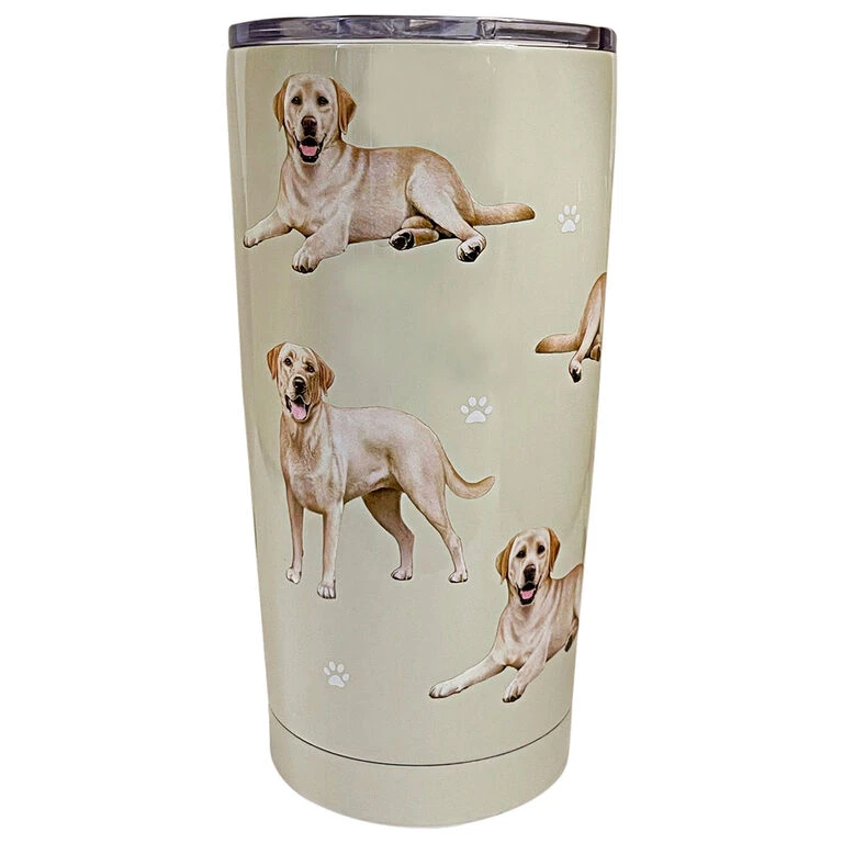E&S Pets Yellow Labrador Stainless Steel Tumbler, 20 Oz. 3 E&S Pets Yellow Labrador Stainless Steel Tumbler, 20 Oz.