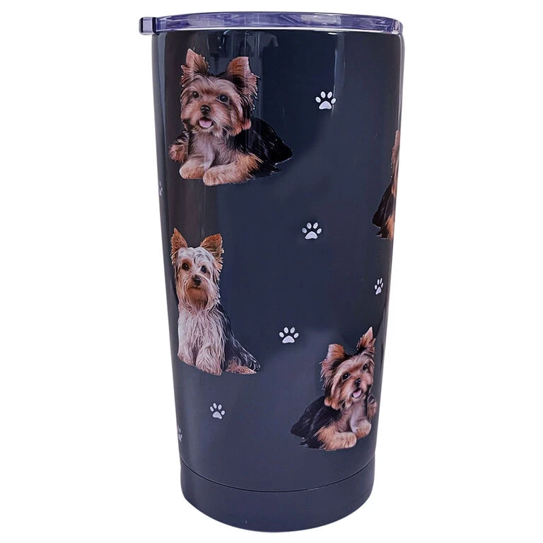 E&S Pets Yorkshire Terrier Stainless Steel Tumbler, 20 Oz. 3 E&S Pets Yorkshire Terrier Stainless Steel Tumbler, 20 Oz.