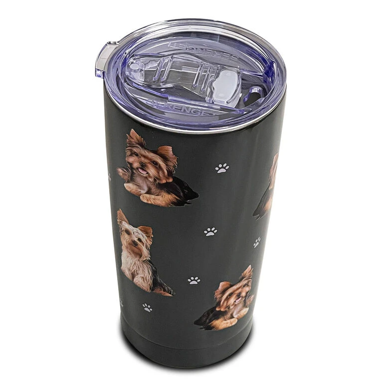 E&S Pets Yorkshire Terrier Stainless Steel Tumbler, 20 Oz. 4 E&S Pets Yorkshire Terrier Stainless Steel Tumbler, 20 Oz. - Image 2